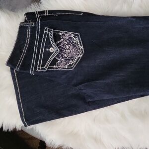 Nine West bling diamond jeans Date night fit boot cut